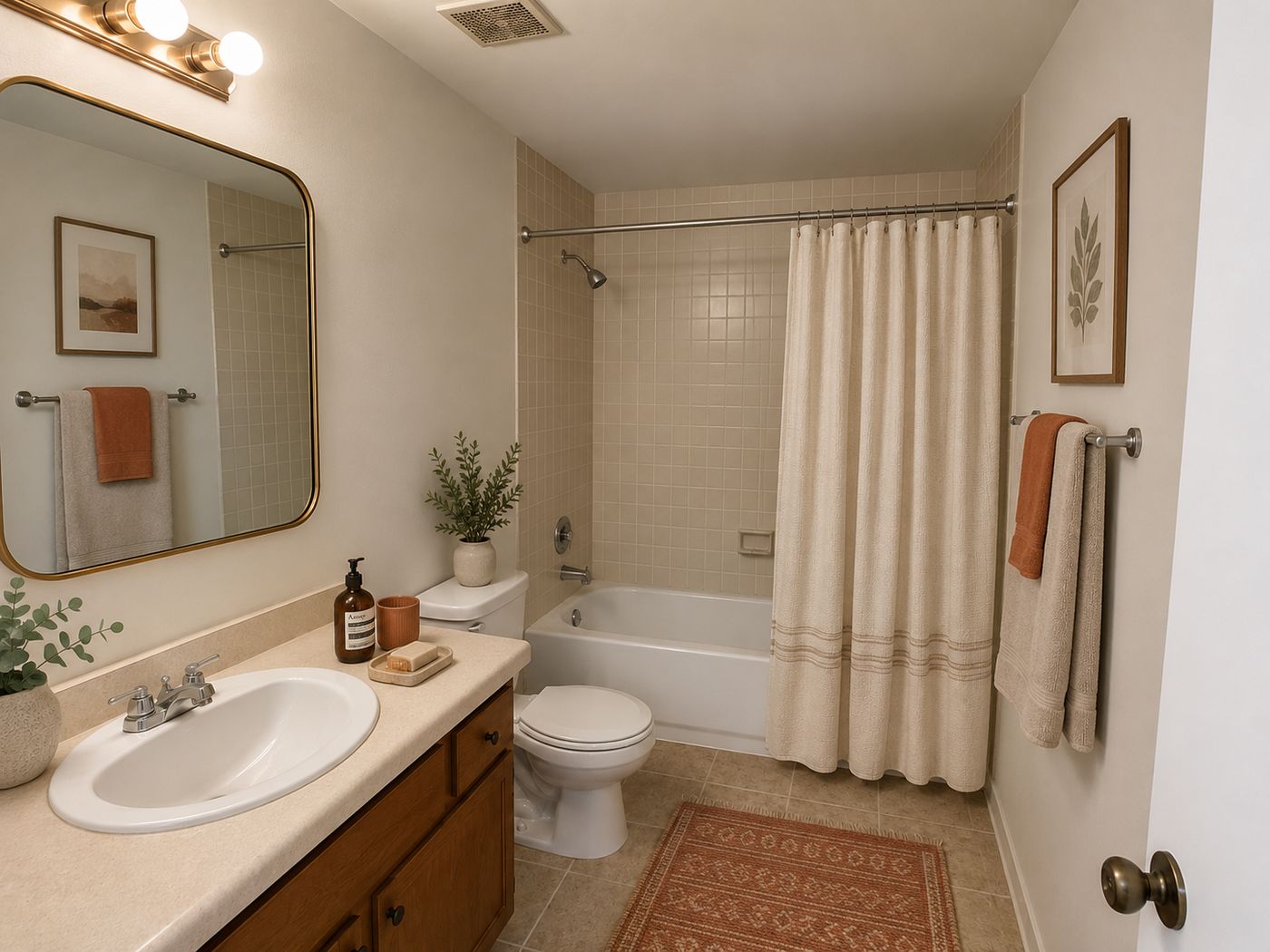 Salle de bain après aménagement Caseleya